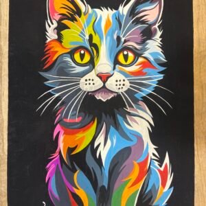 Colorful Cat Pop Art