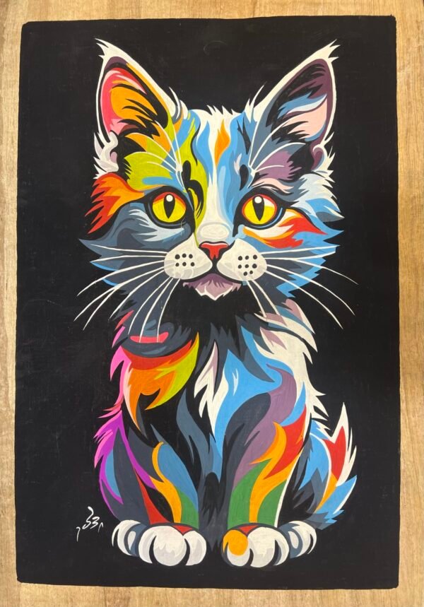 Colorful Cat Pop Art