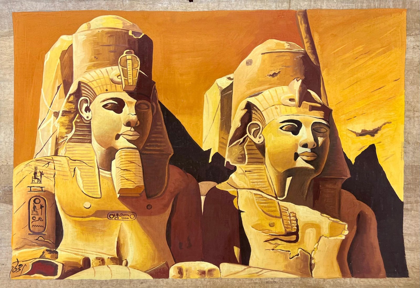 Abu Simbel Colossi Statues Sandstone