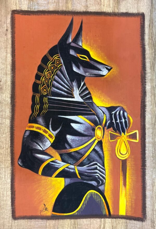 Anubis Standing Ankh