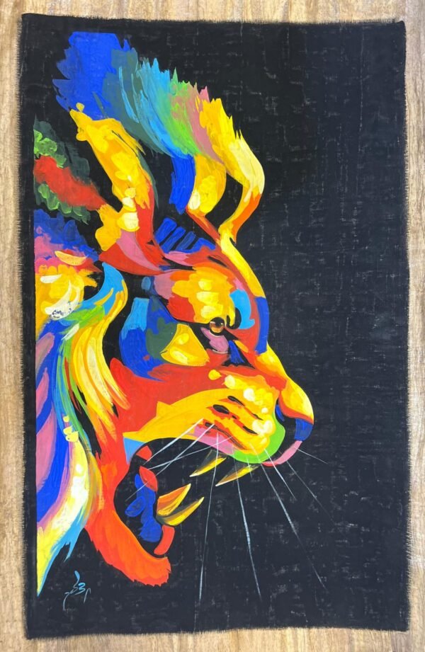 Lion Head Profile Multicolor