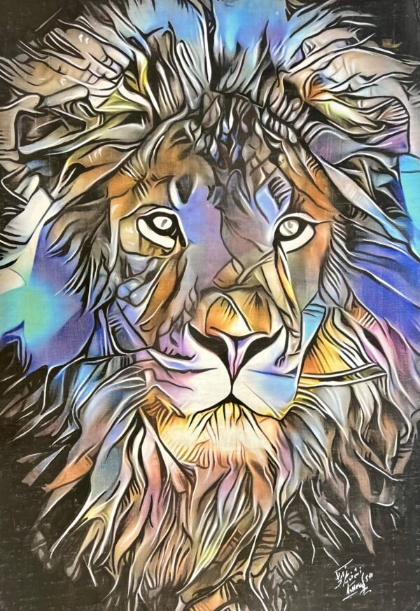 Lion Head Abstract