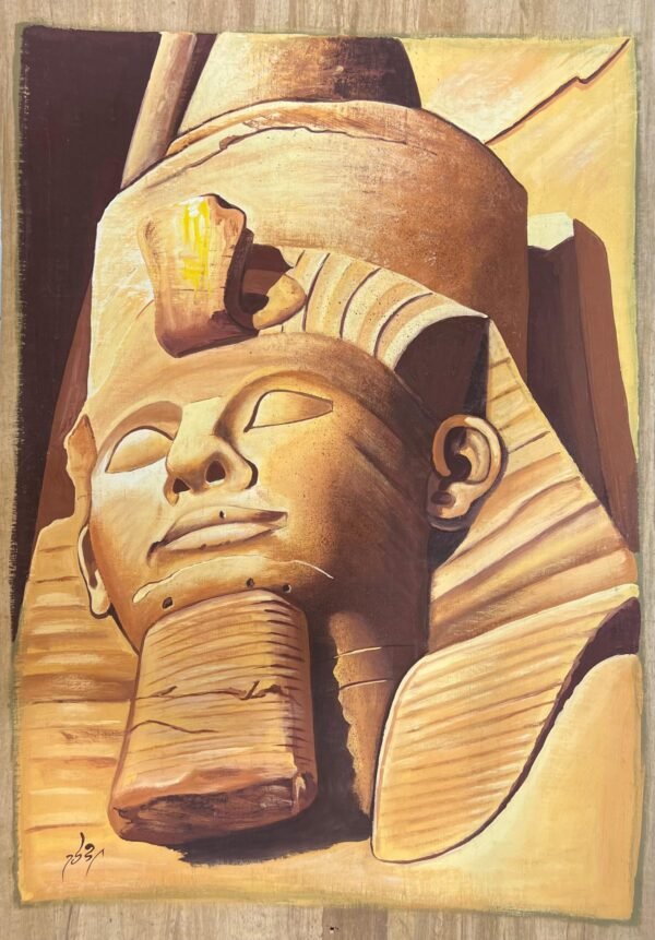 Ramses Colossus Head Sandstone