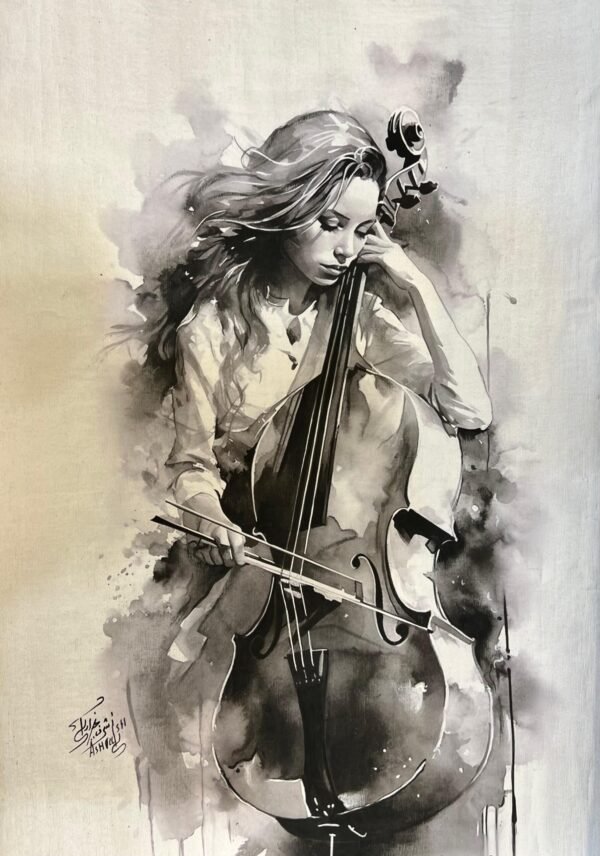 Woman Playing Cello